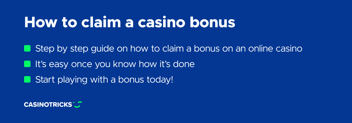 how you claim a bonus on an online casino